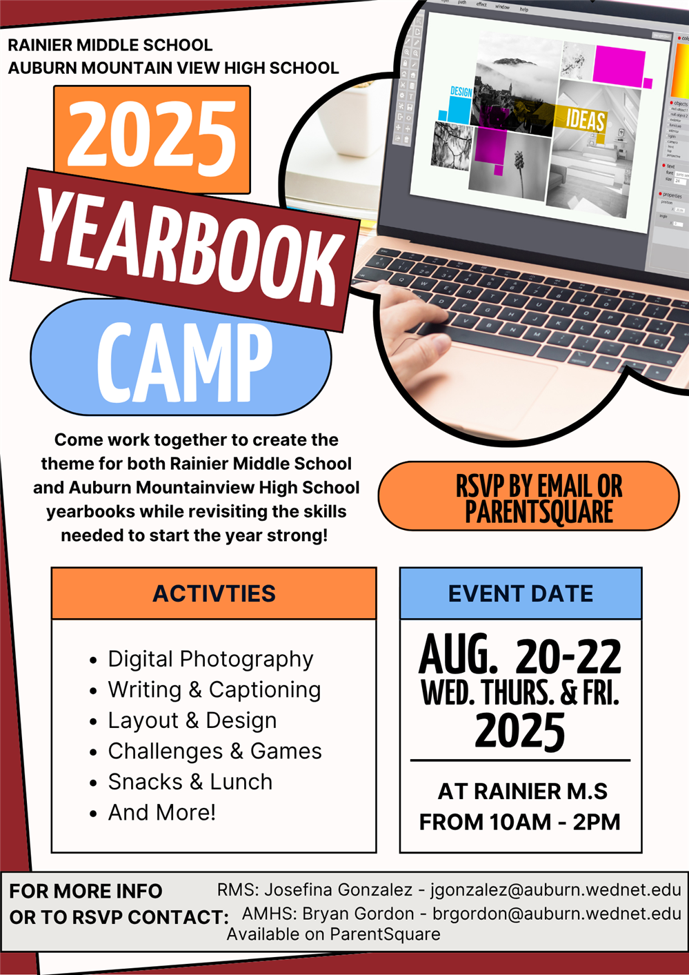 Yearbook Camp 2025